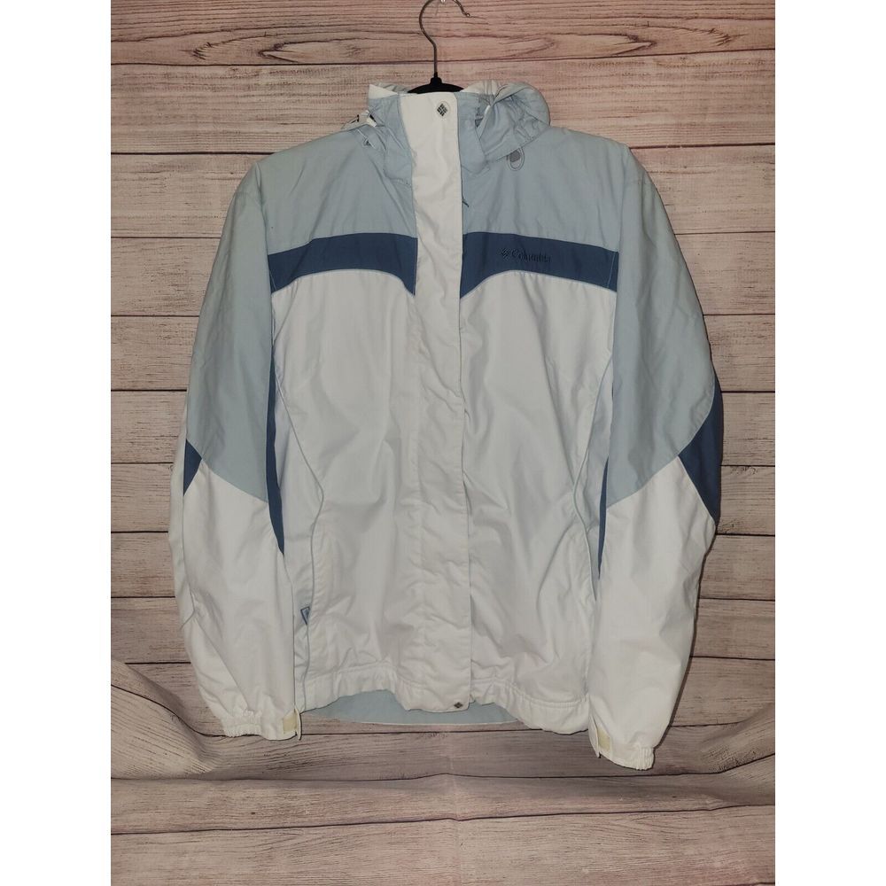 Columbia Interchangeable Waterproof Winter Jacket Womens‎ Size Med Blue/white